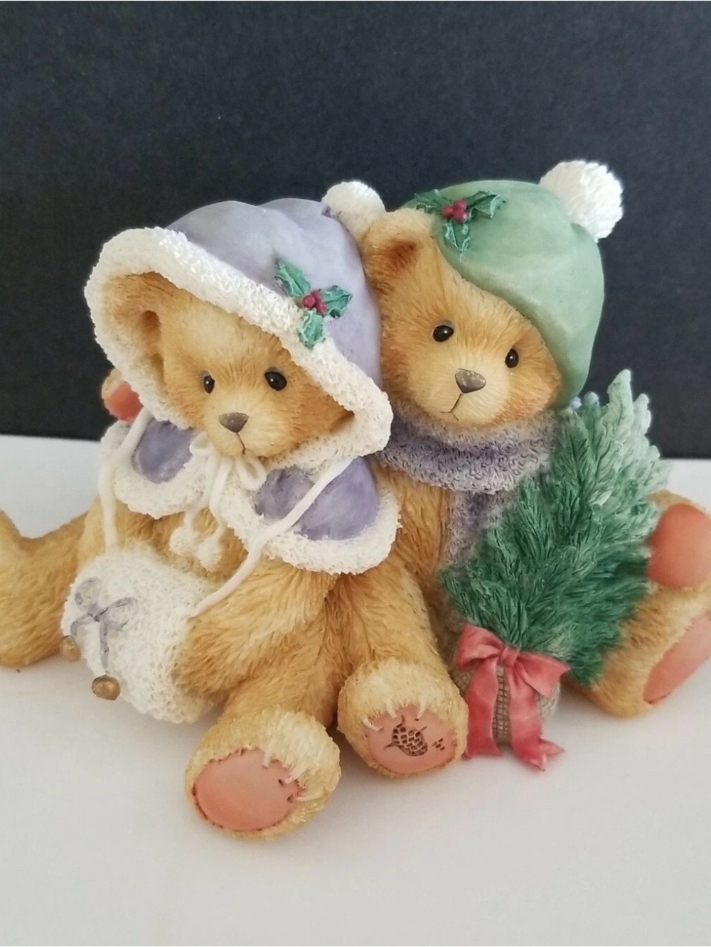 BRAND NEW CHERISHED TEDDIES CHERYL & CARL  CHRISTMAS FIGURINE 141216